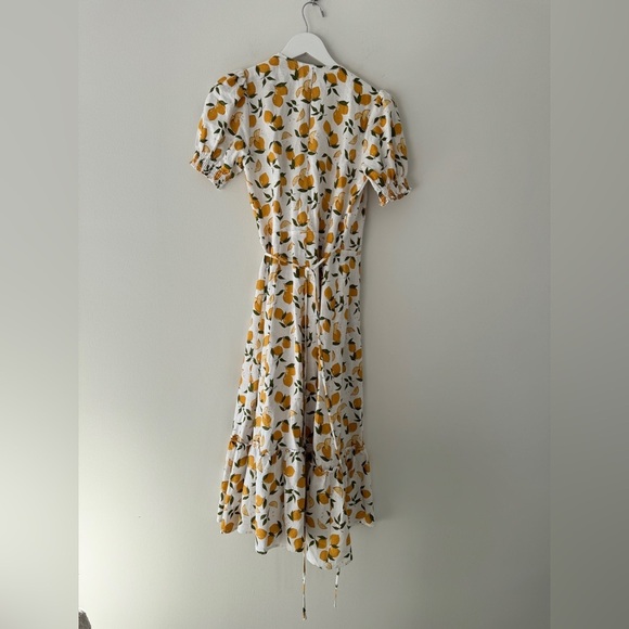 REFORMATION Veronika Linen Dress in Lemonade XS - Picture 6 of 9